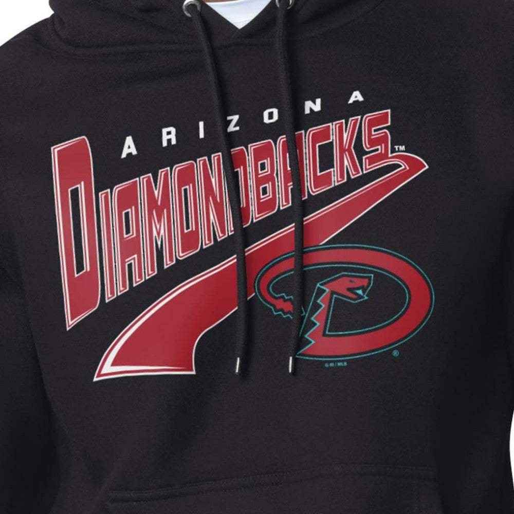 Arizona Diamondbacks Starter Modern Tailsweep Fleece Tri-Blend Pullover Hoodie - Black