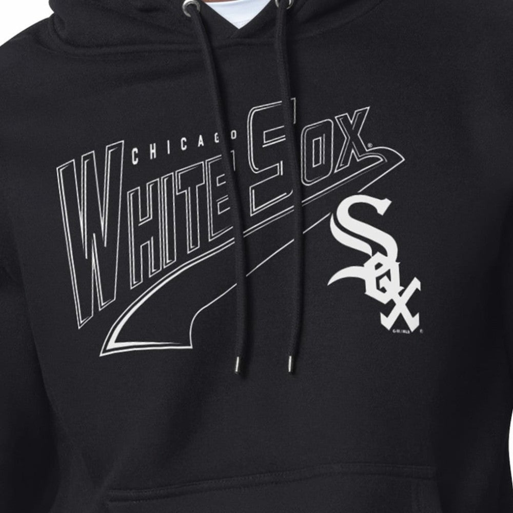 Chicago White Sox Starter Modern Tailsweep Fleece Tri-Blend Pullover Hoodie - Black