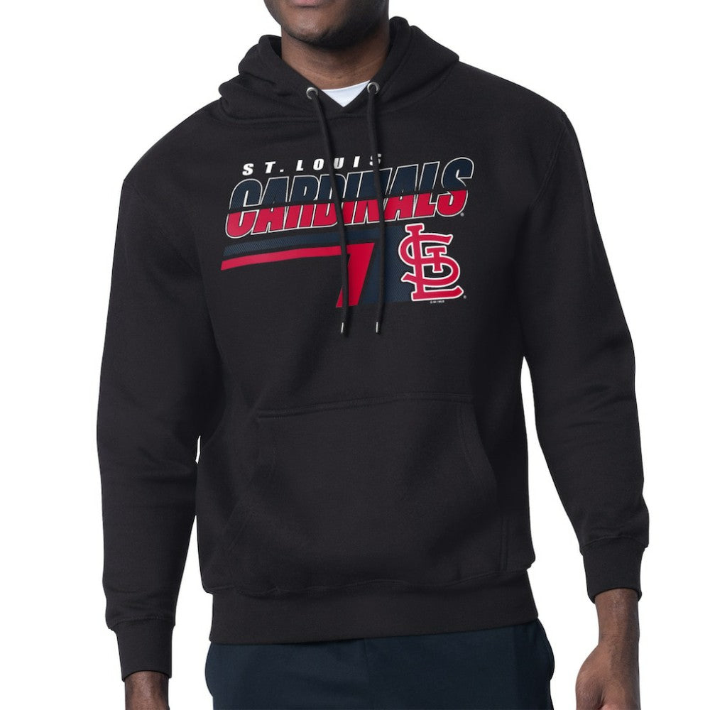 St. Louis Cardinals Starter Logo Push Graphic Hoodie - Black