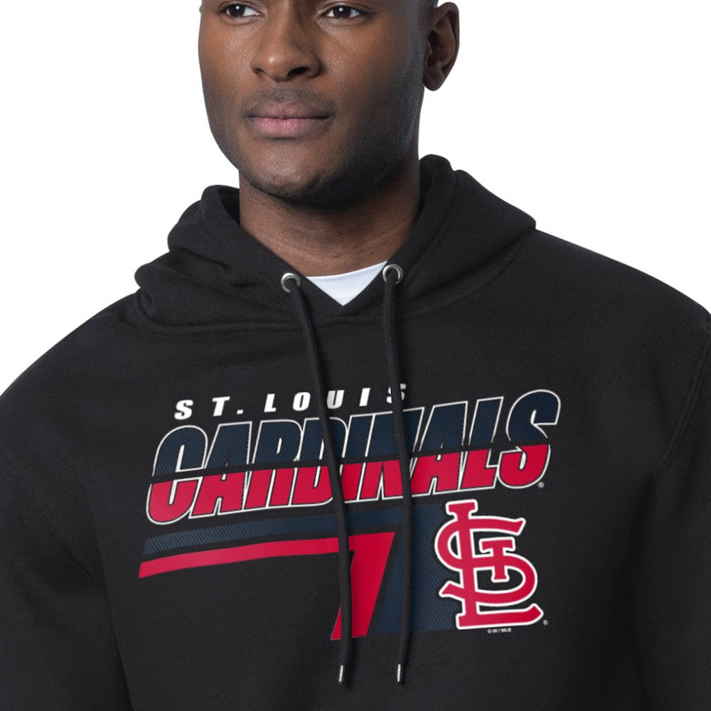 St. Louis Cardinals Starter Logo Push Graphic Hoodie - Black
