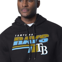 Tampa Bay Rays Starter Logo Push Graphic Hoodie - Black