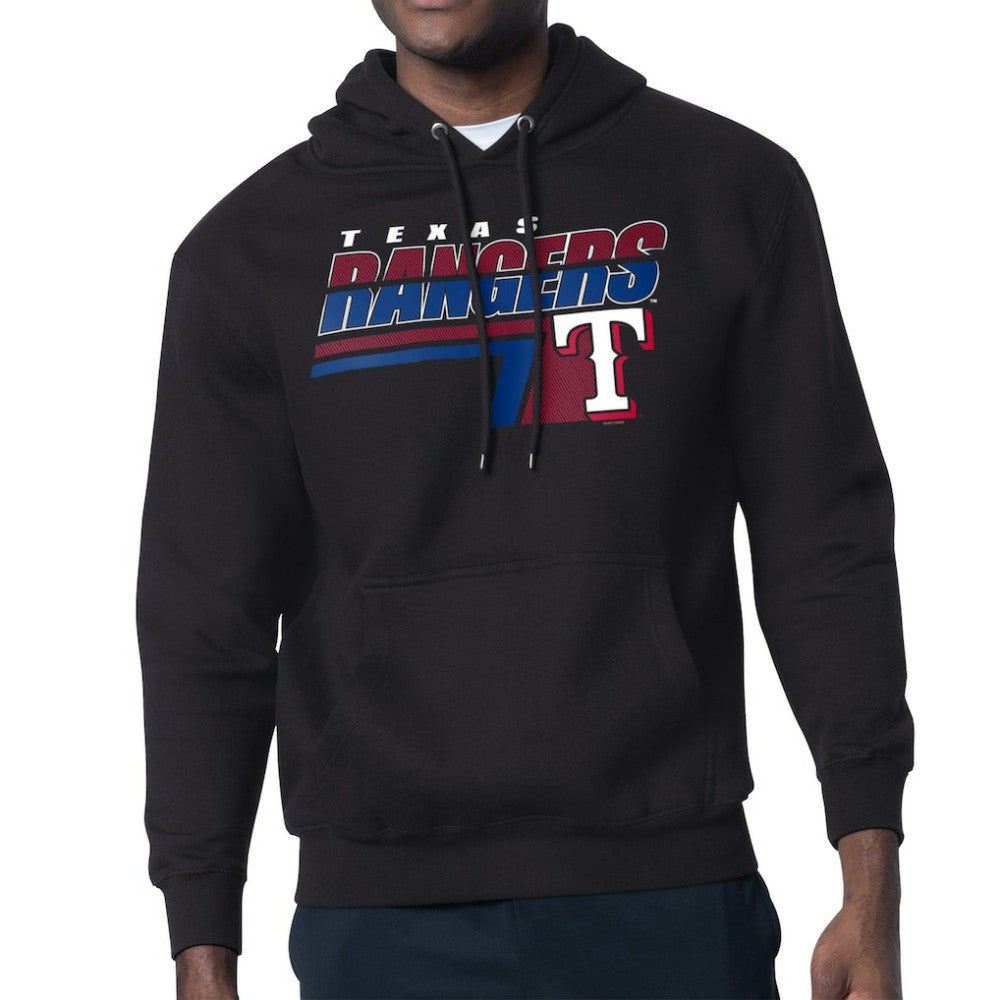 Texas Rangers Starter Logo Push Graphic Hoodie - Black
