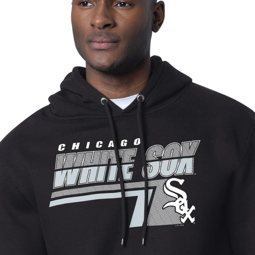 Chicago White Sox Starter Logo Push Graphic Hoodie - Black