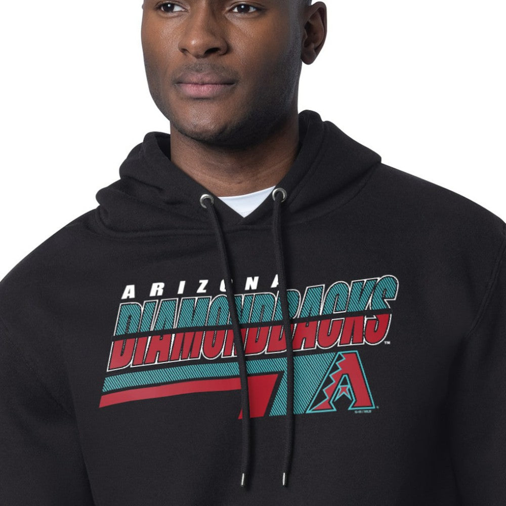 Arizona Diamondbacks Starter Logo Push Graphic Hoodie - Black