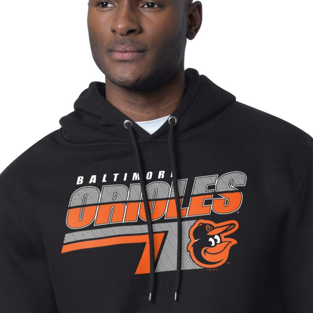 Baltimore Orioles Starter Logo Push Graphic Hoodie - Black