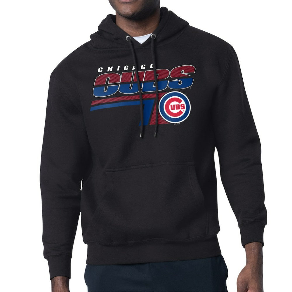 Chicago Cubs Starter Logo Push Graphic Hoodie - Black