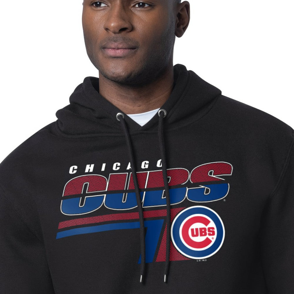 Chicago Cubs Starter Logo Push Graphic Hoodie - Black