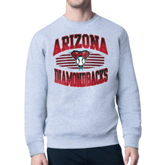 Arizona Diamondbacks Starter Team Grit Graphic Fleece Pullover Sweatshirt - Heather Gray