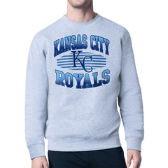 Kansas City Royals Starter Team Grit Graphic Fleece Pullover Sweatshirt - Heather Gray