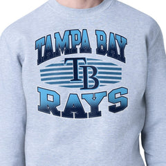 Tampa Bay Rays Starter Team Grit Graphic Fleece Pullover Sweatshirt - Heather Gray