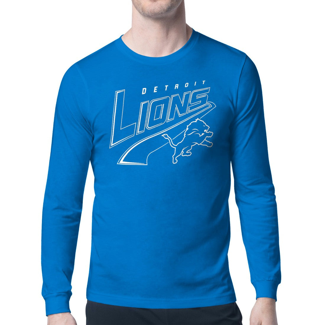 NFL Detroit Lions Starter Modern Tailsweep Graphic Long Sleeve T-Shirt