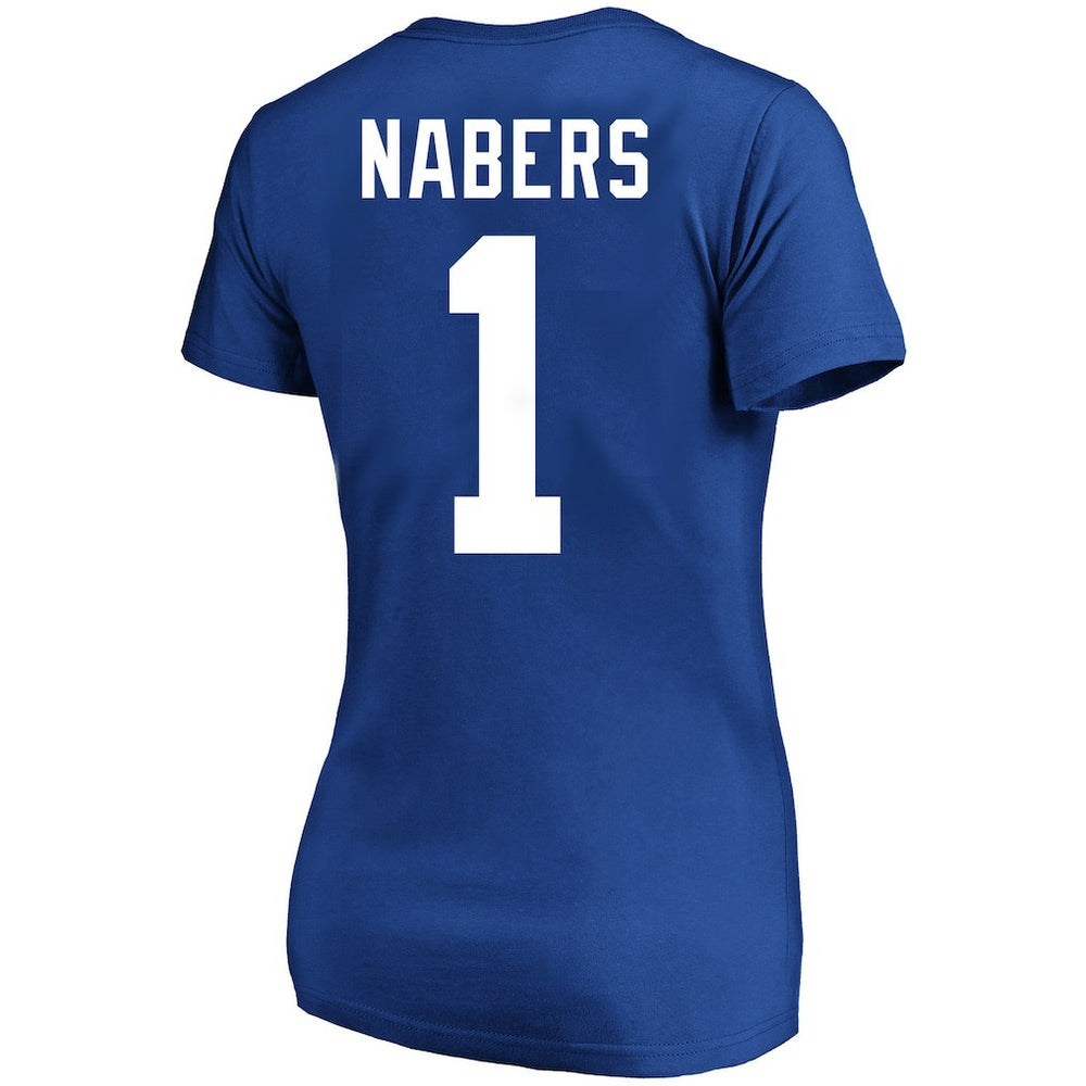 NFL New York Giants Malik Nabers  Women's Plus Size Name & Number T-Shirt