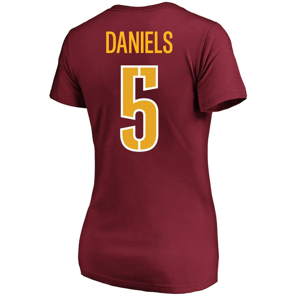 NFL Washington Commanders Jayden Daniels  Women's Plus Size Name & Number T-Shirt
