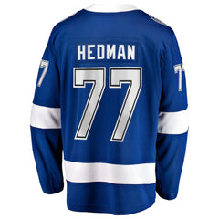Victor Hedman Tampa Bay Lightning Fanatics Home Captain Patch Breakaway Jersey