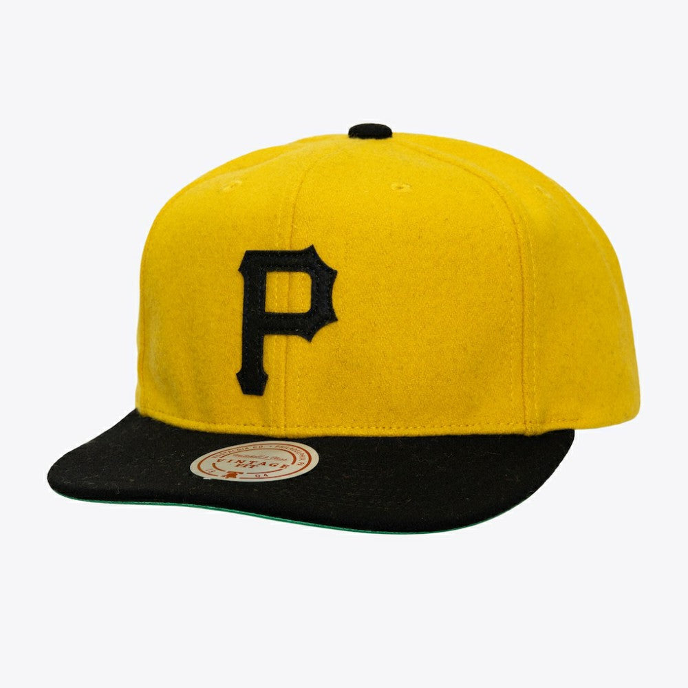 Pittsburgh Pirates Unisex Vintage Fit Melton Wool Adjustable Hat - Gold
