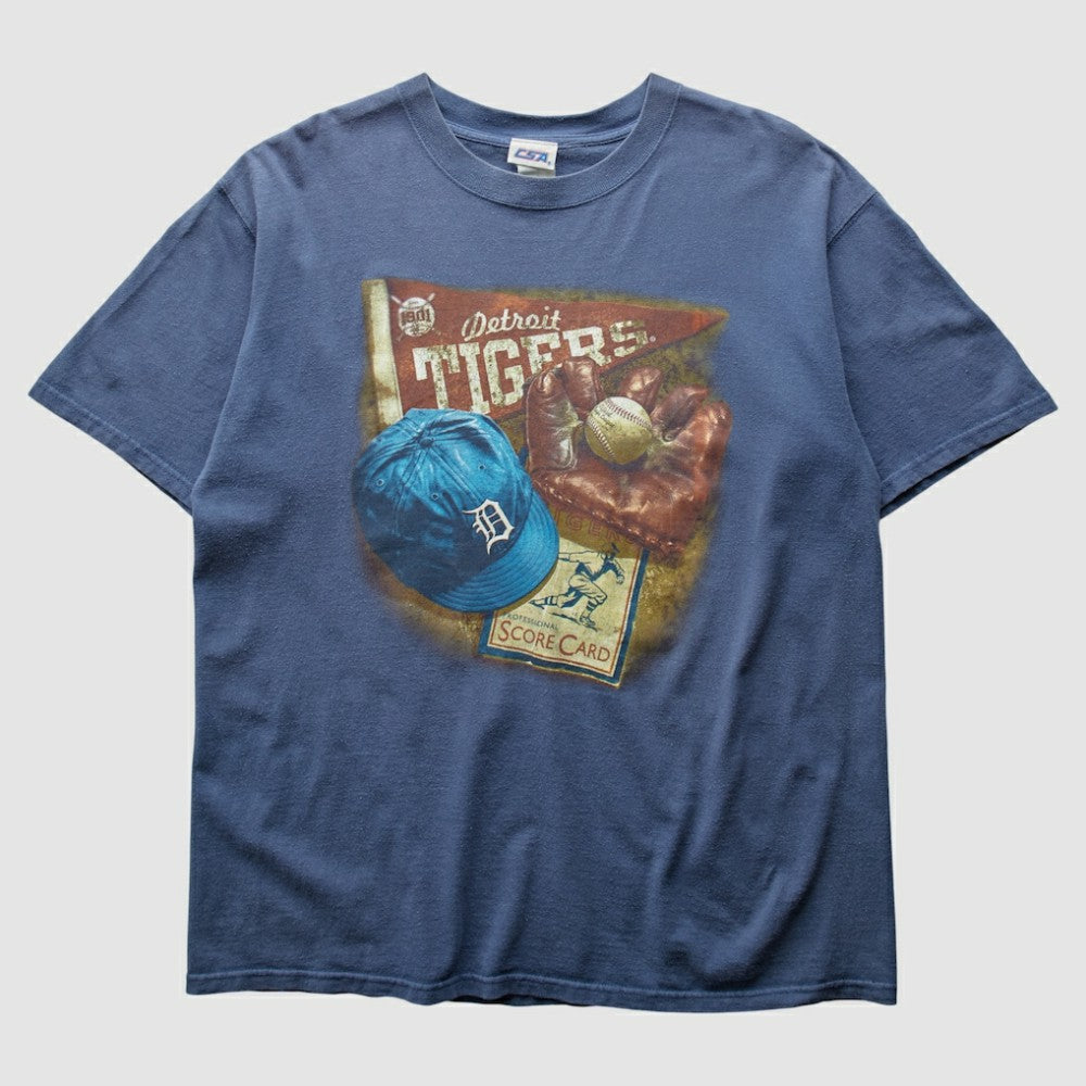 Detroit Tigers 2000s T-Shirt - Blue Vintage