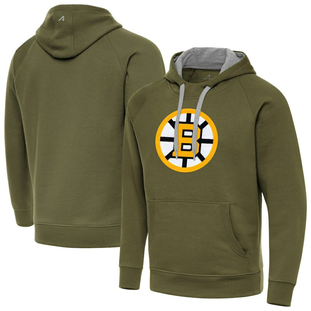 Boston Bruins Antigua Victory Pullover Hoodie