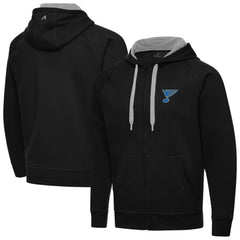 St. Louis Blues Antigua Victory Full-Zip Hoodie