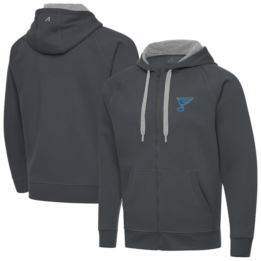St. Louis Blues Antigua Victory Full-Zip Hoodie