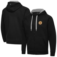 Boston Bruins Antigua Victory Full-Zip Hoodie