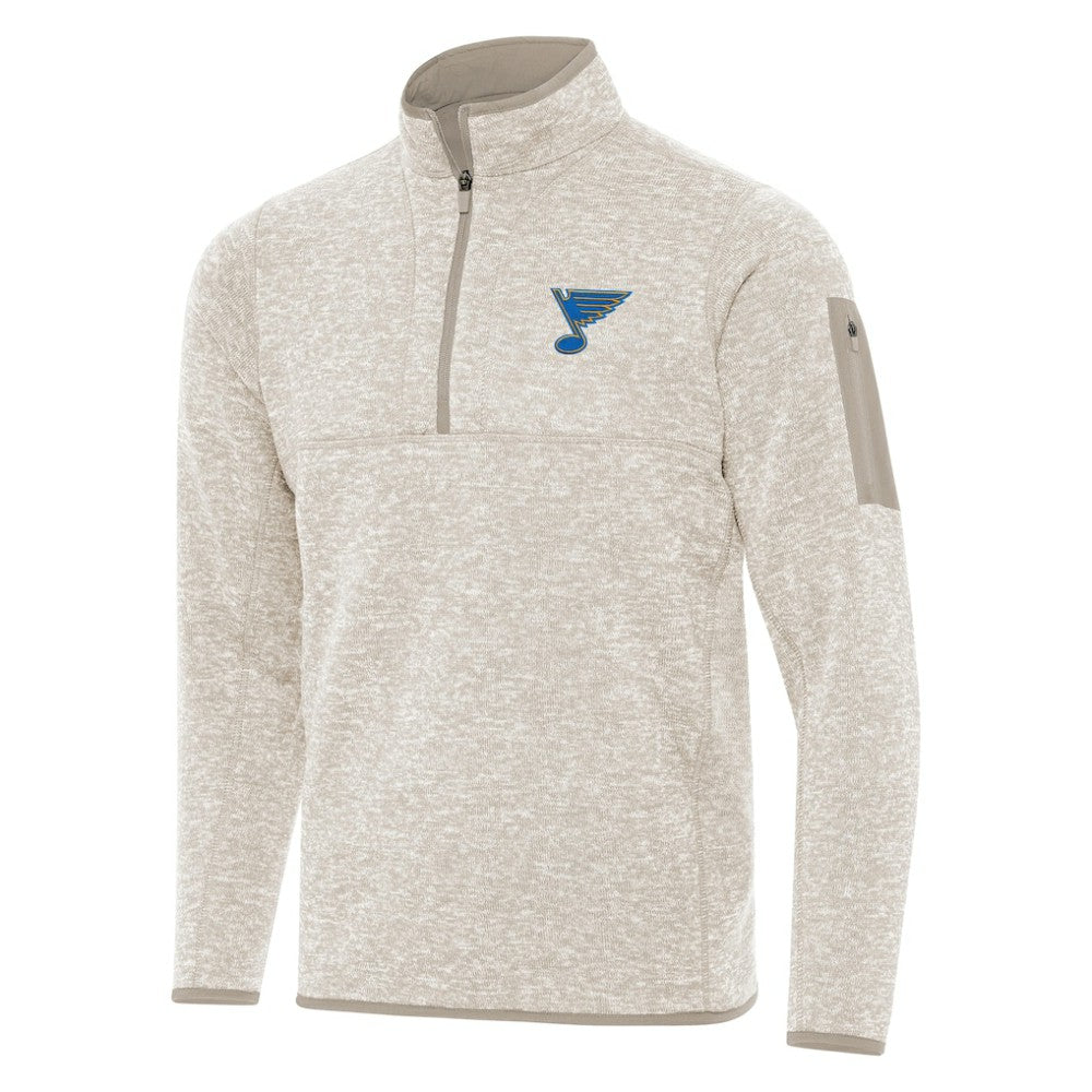 St. Louis Blues Antigua Fortune Quarter-Zip Pullover Jacket
