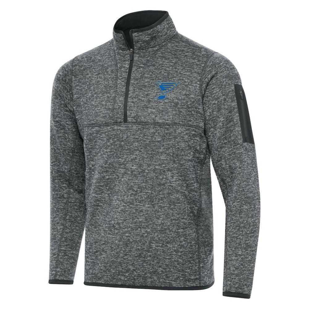 St. Louis Blues Antigua Fortune Quarter-Zip Pullover Jacket