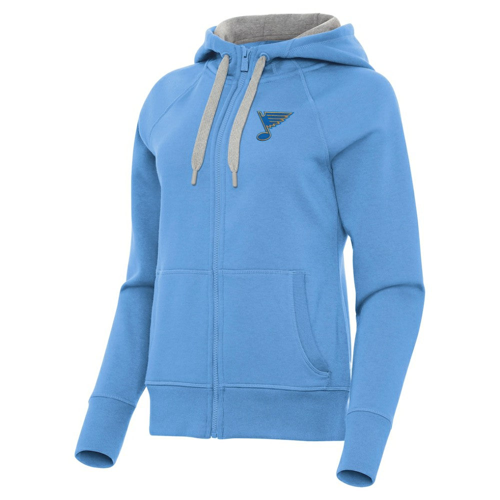 St. Louis Blues Antigua Women's Victory Full-Zip Hoodie
