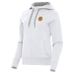 Boston Bruins Antigua Women's Victory Full-Zip Hoodie