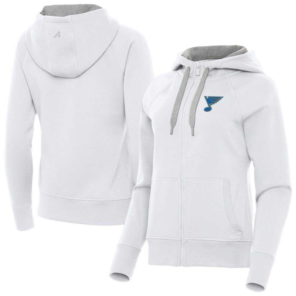 St. Louis Blues Antigua Women's Victory Full-Zip Hoodie