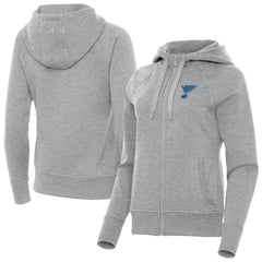 St. Louis Blues Antigua Women's Victory Full-Zip Hoodie