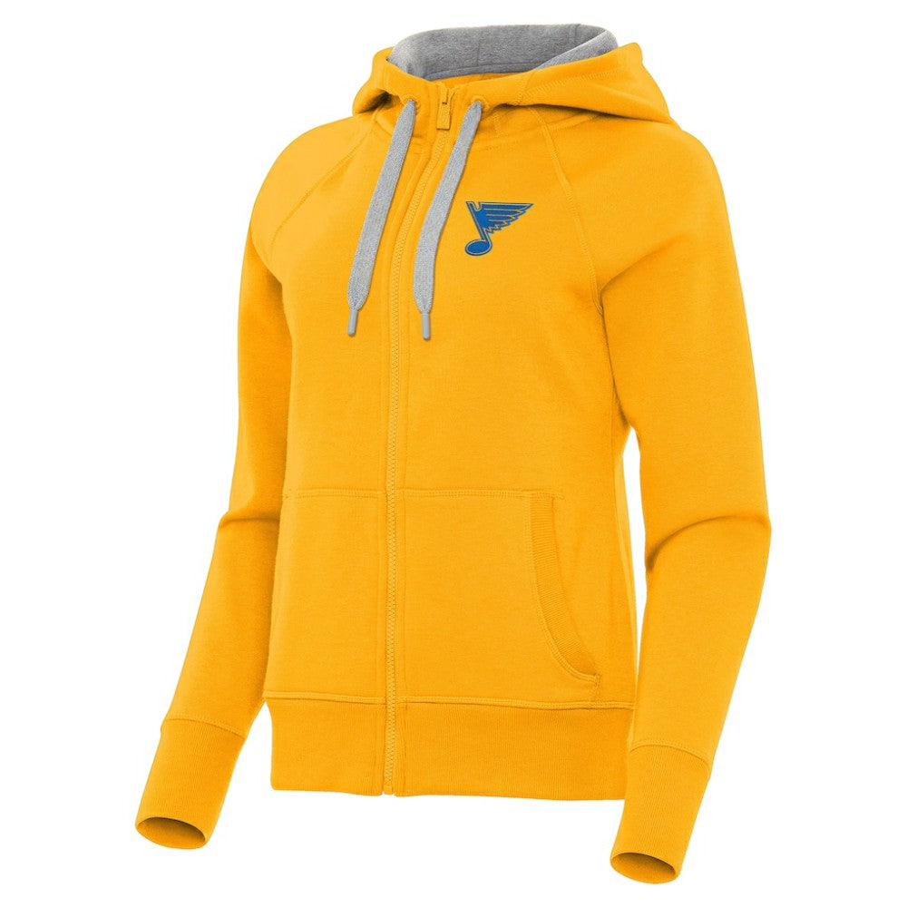 St. Louis Blues Antigua Women's Victory Full-Zip Hoodie