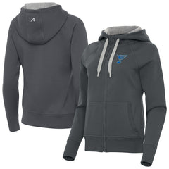 St. Louis Blues Antigua Women's Victory Full-Zip Hoodie