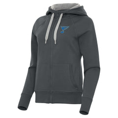 St. Louis Blues Antigua Women's Victory Full-Zip Hoodie