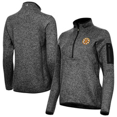 Boston Bruins Antigua Women's Fortune Half-Zip Pullover