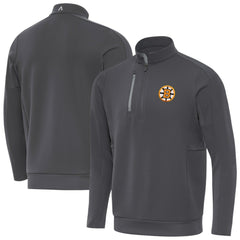 Boston Bruins Antigua Generation Quarter-Zip Pullover Top