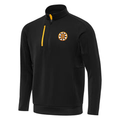 Boston Bruins Antigua Generation Quarter-Zip Pullover Top