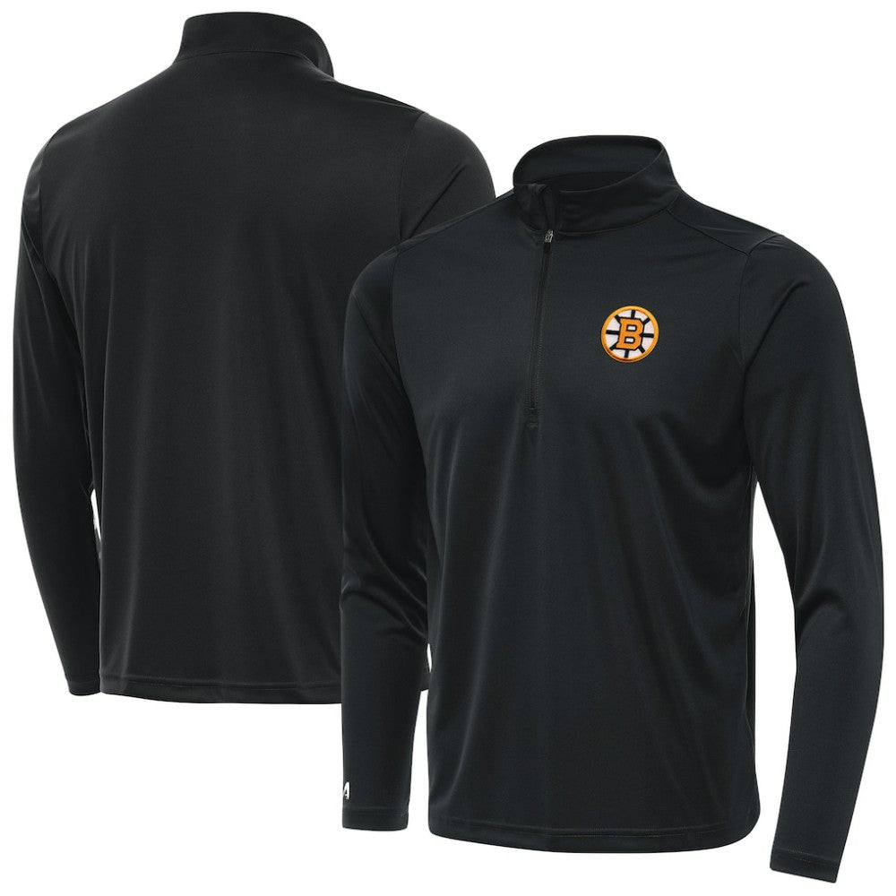 Boston Bruins Antigua Tribute Lightweight Quarter-Zip Pullover