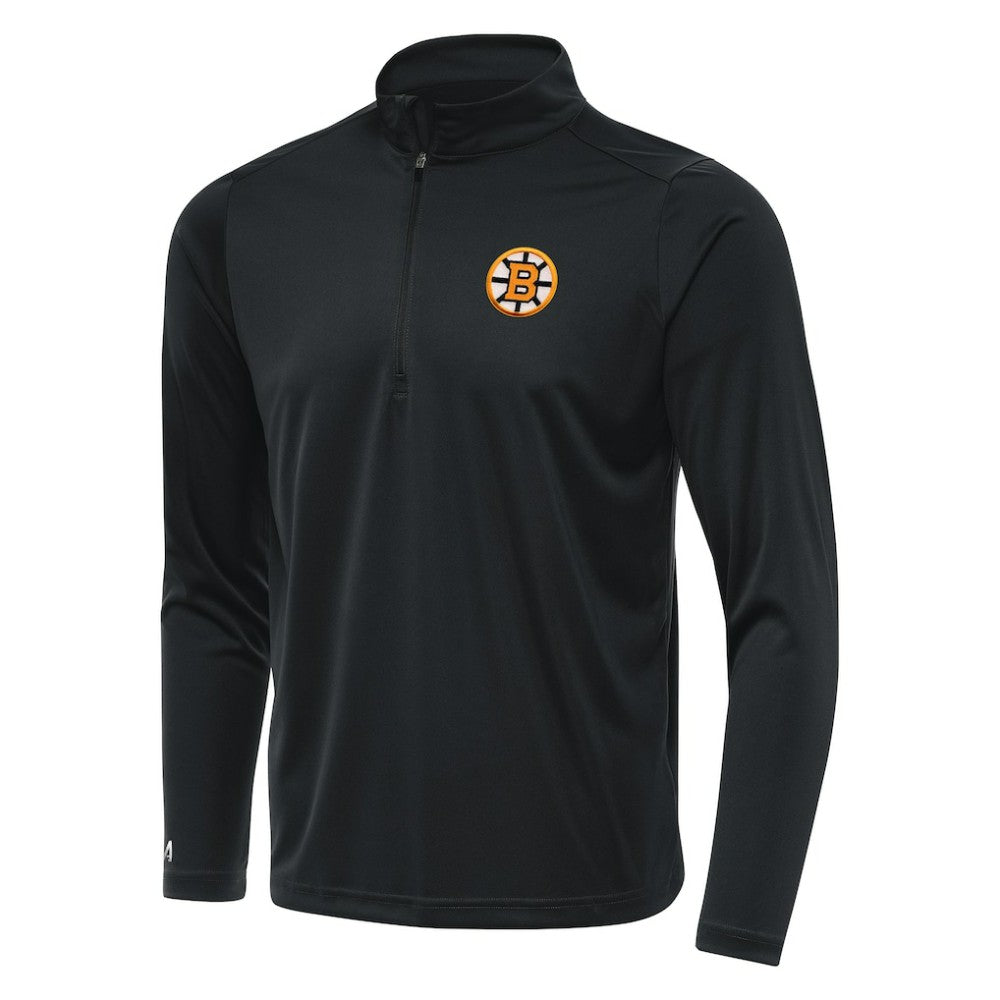 Boston Bruins Antigua Tribute Lightweight Quarter-Zip Pullover