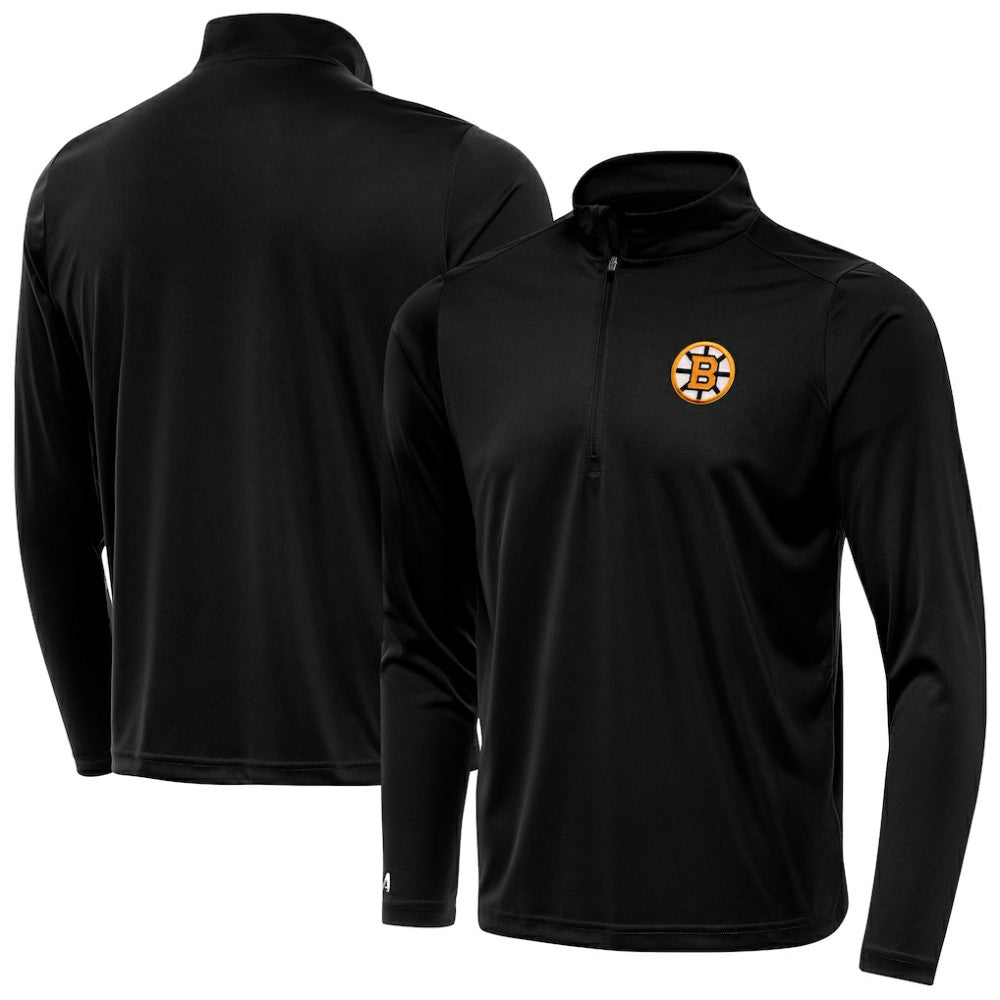 Boston Bruins Antigua Tribute Lightweight Quarter-Zip Pullover