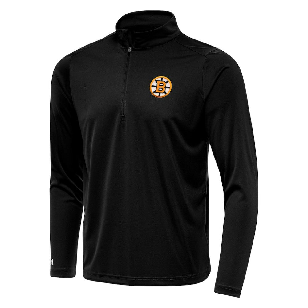 Boston Bruins Antigua Tribute Lightweight Quarter-Zip Pullover