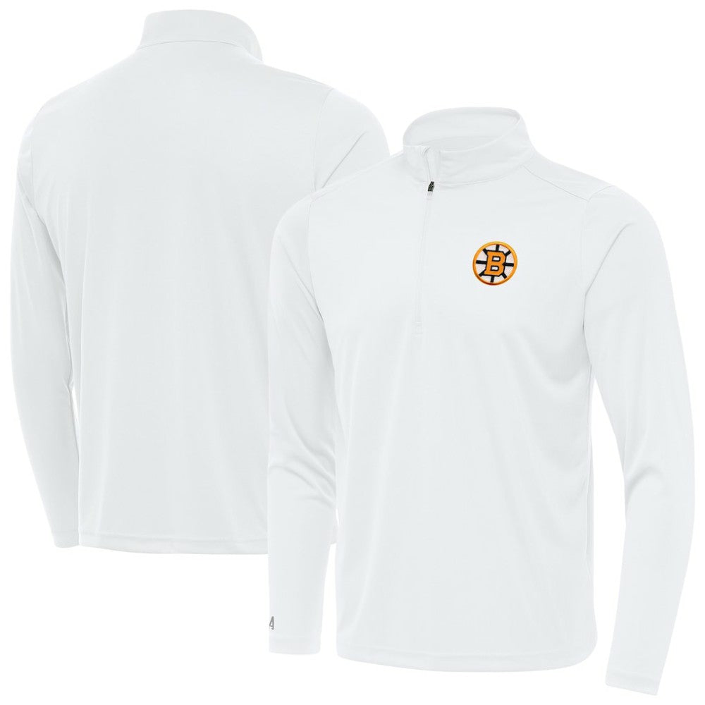 Boston Bruins Antigua Tribute Lightweight Quarter-Zip Pullover