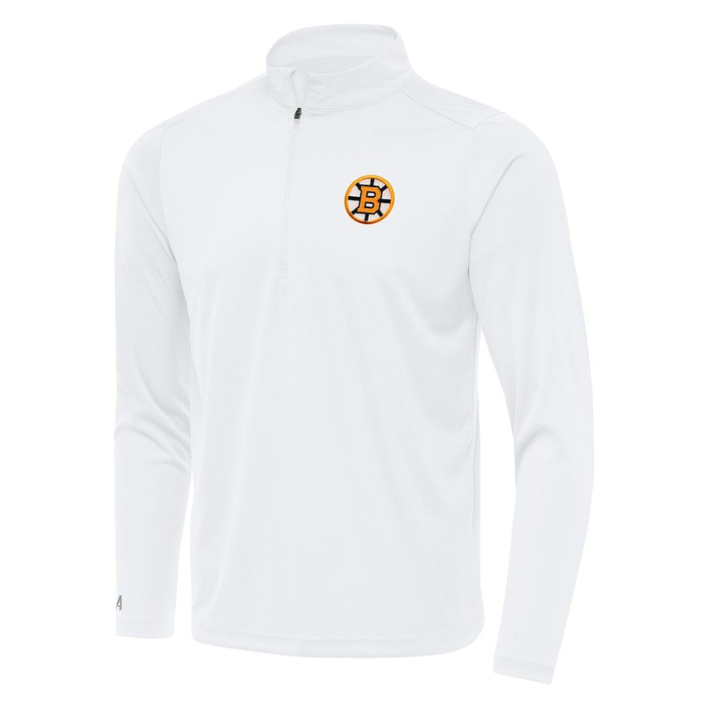 Boston Bruins Antigua Tribute Lightweight Quarter-Zip Pullover