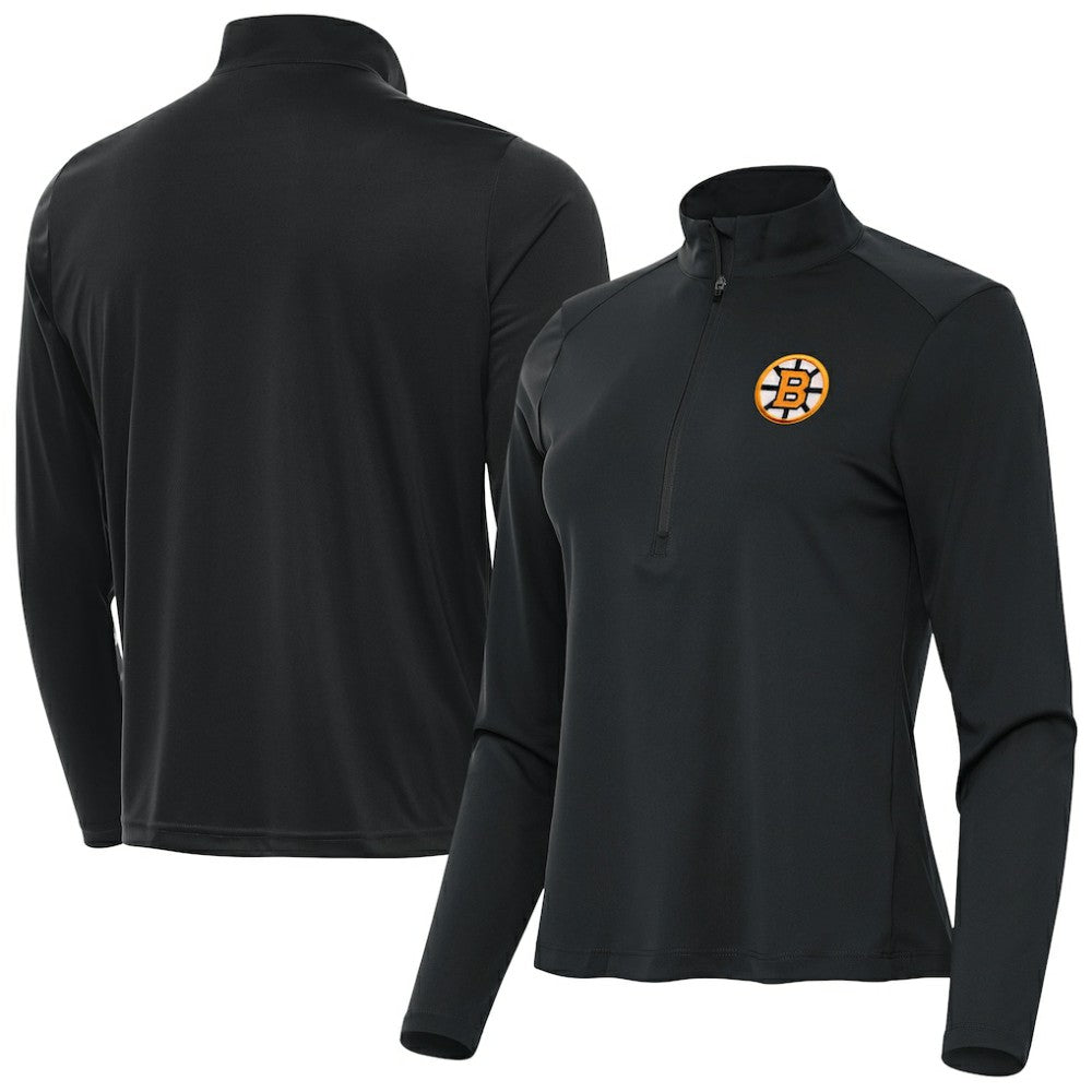 Boston Bruins Antigua Women's Tribute Half-Zip Pullover