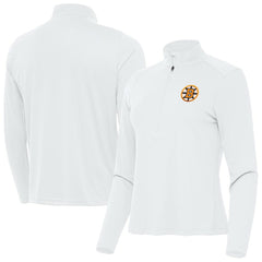 Boston Bruins Antigua Women's Tribute Half-Zip Pullover