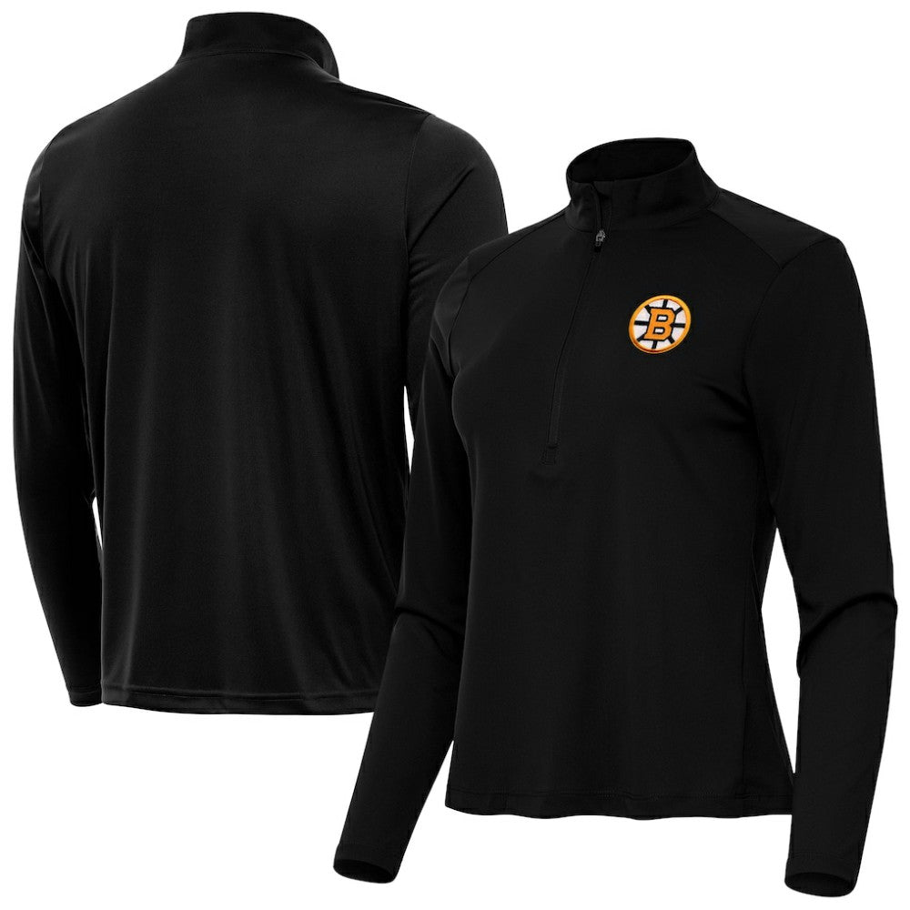 Boston Bruins Antigua Women's Tribute Half-Zip Pullover