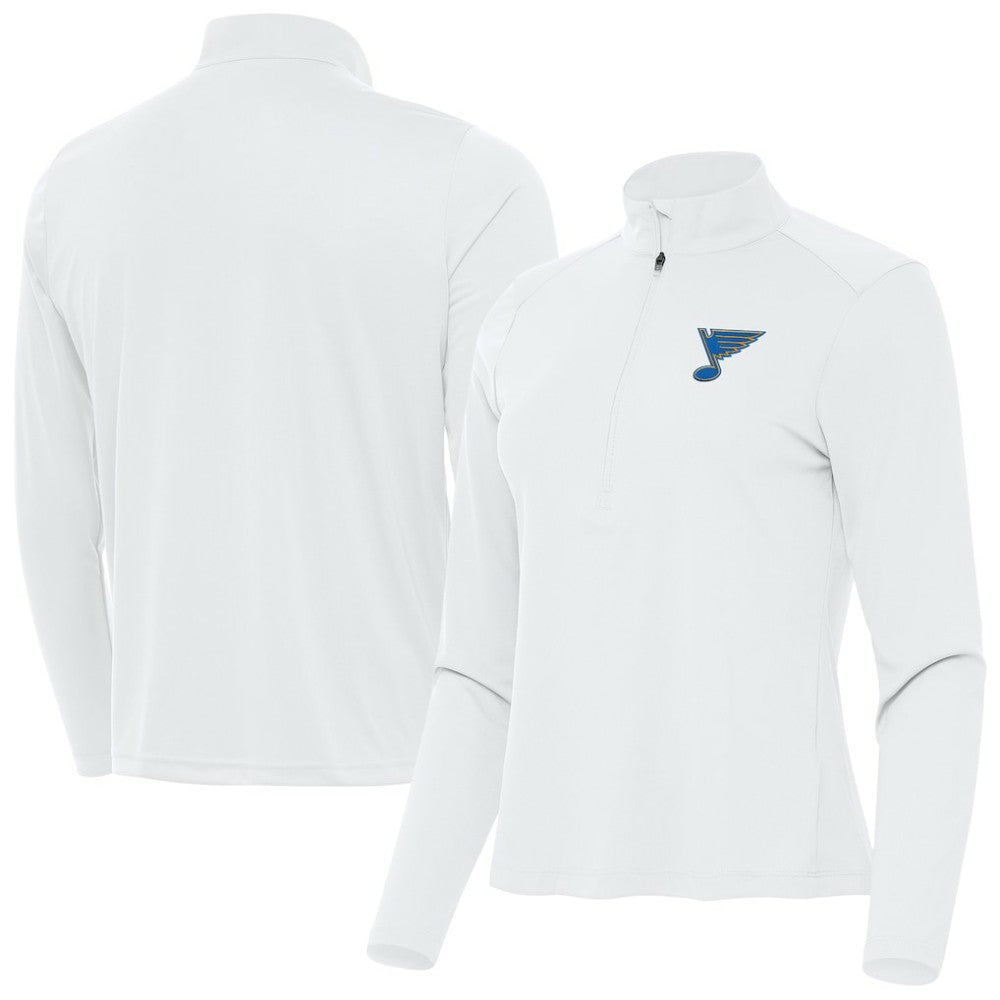 St. Louis Blues Antigua Women's Tribute Half-Zip Pullover