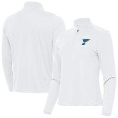 St. Louis Blues Antigua Women's Tribute Half-Zip Pullover