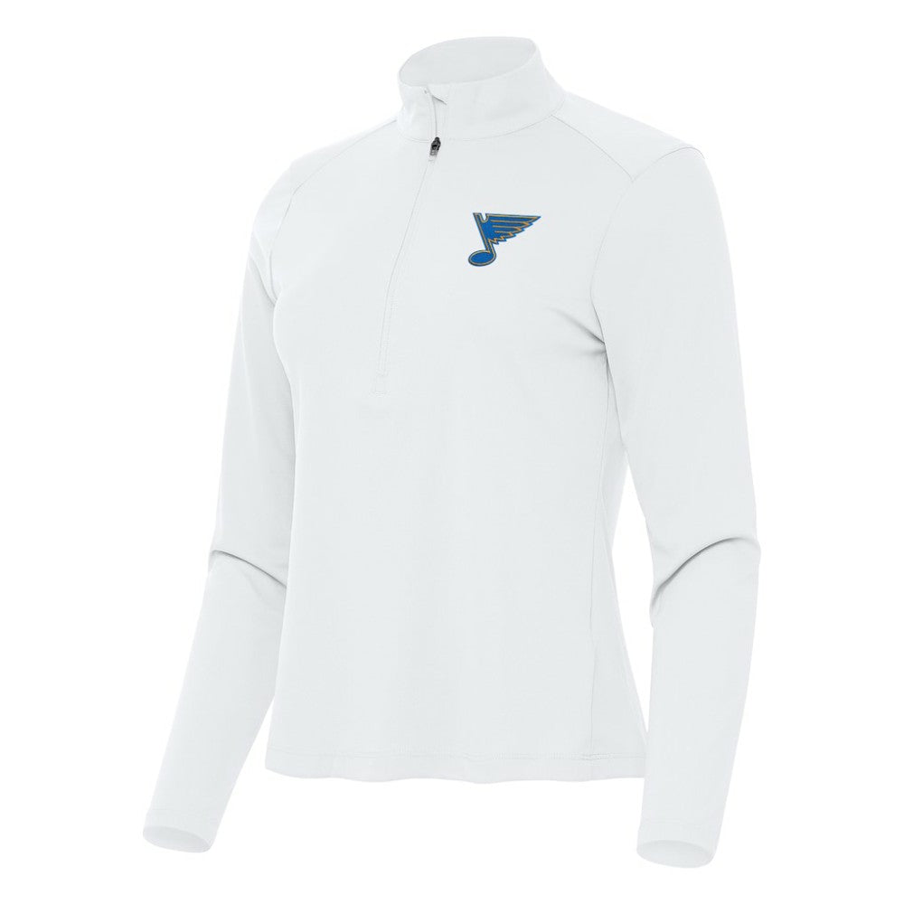 St. Louis Blues Antigua Women's Tribute Half-Zip Pullover