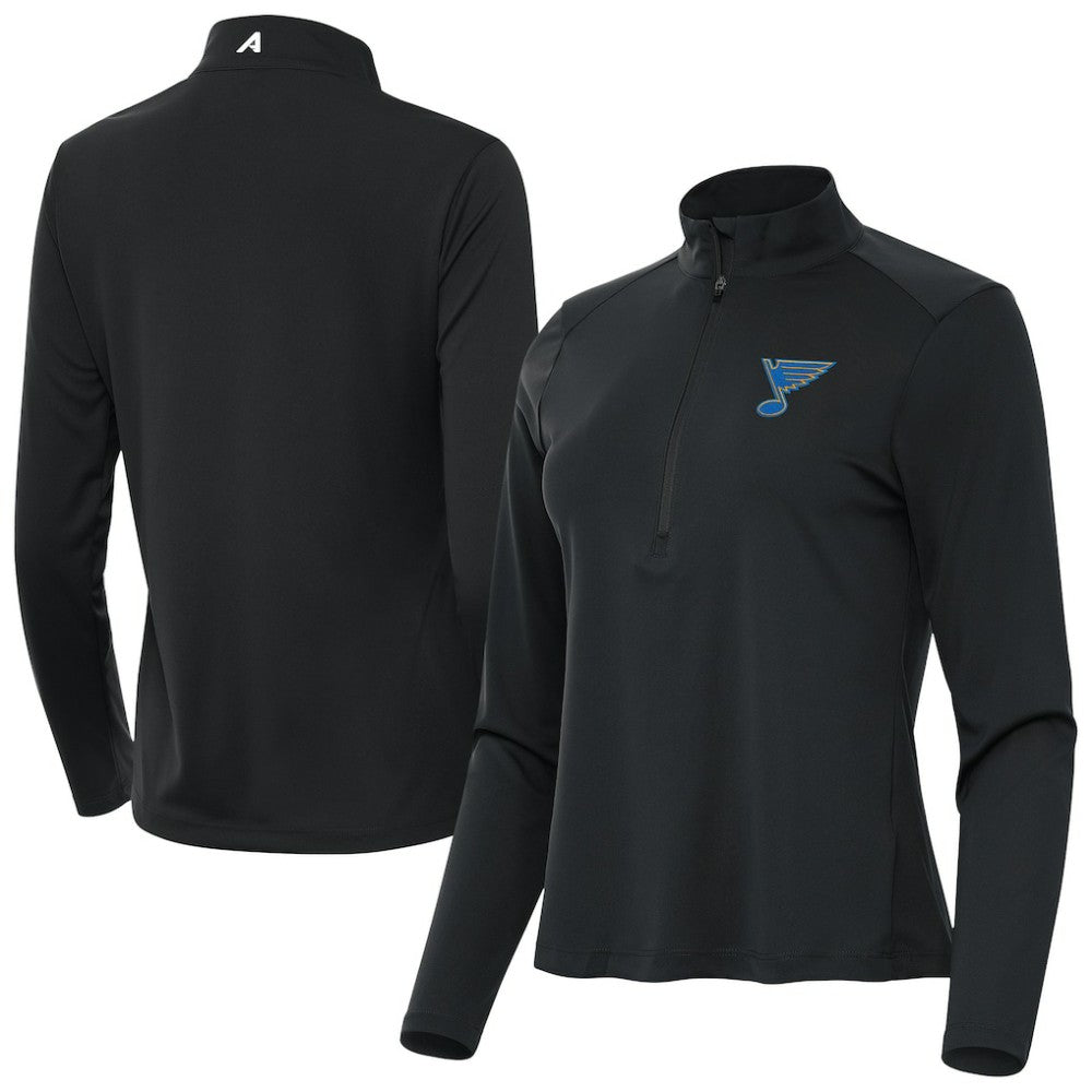 St. Louis Blues Antigua Women's Tribute Half-Zip Pullover