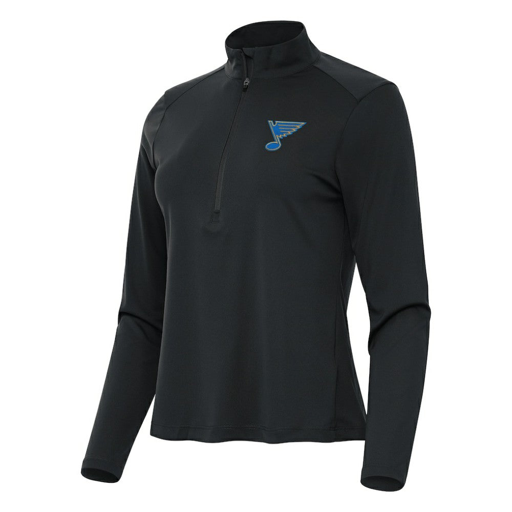 St. Louis Blues Antigua Women's Tribute Half-Zip Pullover